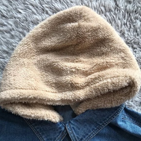 TRUE IMG Denim Jacket with Teddy Hoodie - Picture 4 of 9